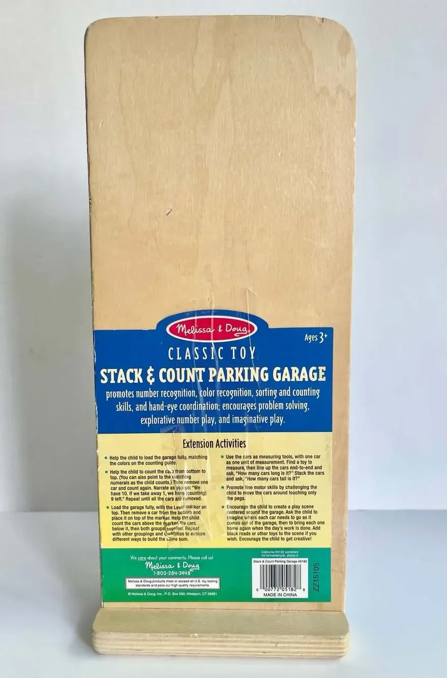Melissa & Doug Stack & Count Parking Garage